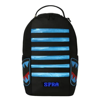 SPRAYGROUND LED STRIPE SHARKS DLXSV BACKPACK SPRAYGROUND LED STRIPE SHARKS DLXSV BACKPACK