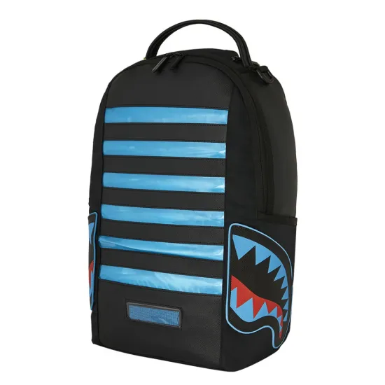 SPRAYGROUND LED STRIPE SHARKS DLXSV BACKPACK SPRAYGROUND LED STRIPE SHARKS DLXSV BACKPACK