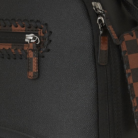 Sprayground Check  Τσάντα Πλάτης Μαύρη