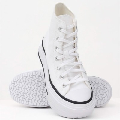 Converse Chuck Taylor All Star Lift Double Stack Άσπρο