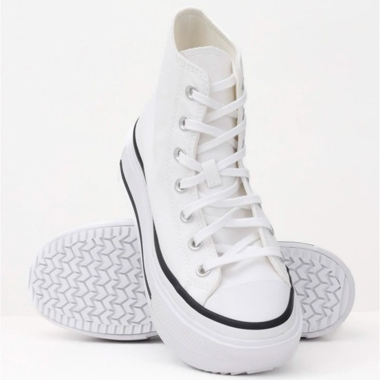 Converse Chuck Taylor All Star Lift Double Stack Άσπρο Converse Chuck Taylor All Star Lift Double Stack Άσπρο