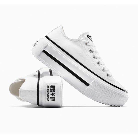 Converse Women's Chuck Taylor All Star OX Lift Double Stack Άσπρο Converse Women's Chuck Taylor All Star OX Lift Double Stack Άσπρο