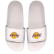 ISLIDE Los Angeles Lakers Primary Logo Motto NBA Gel Slides Άσπρο