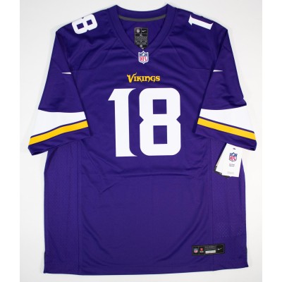 Justin Jefferson Minnesota Vikings Nike Team Vapor F.U.S.E. Elite Jersey - Purple