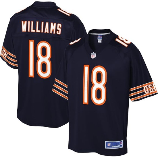 Nike NFL Chicago Bears Caleb Williams 18 Home Game Jersey Μπλε