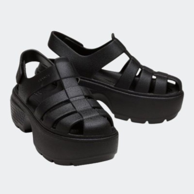 CROCS Stomp Fisherman Sandal Black