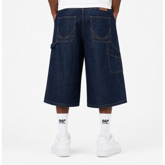 Karl Kani OG Rinsed Relaxed Baggy Workwear Shorts Blue