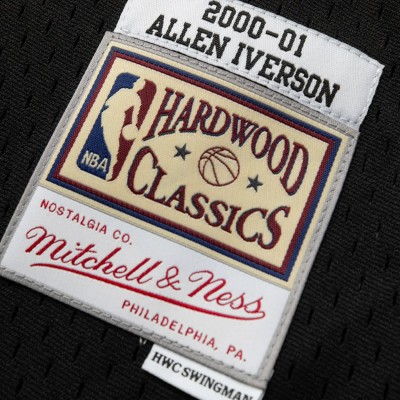 Ανδρική Εμφάνιση NBA Μαύρη - Mitchell & Ness Allen Iverson Philadelphia 76ers 2000-01 Road Swingman