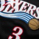 Ανδρική Εμφάνιση NBA Μαύρη - Mitchell & Ness Allen Iverson Philadelphia 76ers 2000-01 Road Swingman