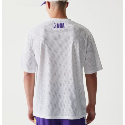  NEW ERA NBA GRPHC MESH TEE LOSLAK WHI