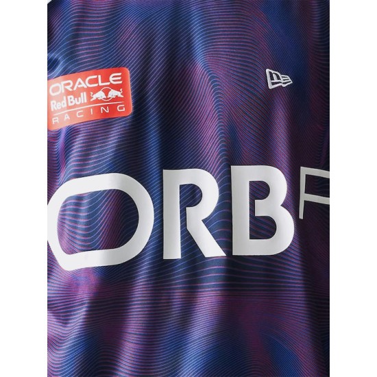 NEW ERA Red Bull Racing All Over Print Dark Blue Football T-Shirt