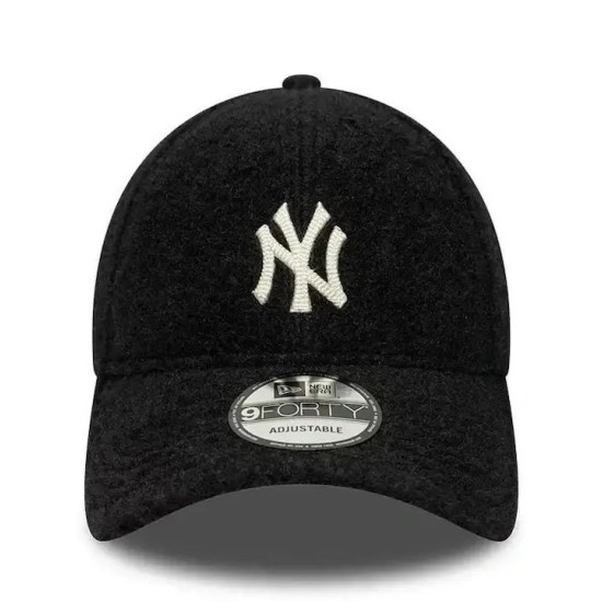 New Era New York Yankees Mlb Winter Borg 9forty Adjustable Cap Unisex Καπέλο Polyester Black New Era New York Yankees Mlb Winter Borg 9forty Adjustable Cap Unisex Καπέλο Polyester Black