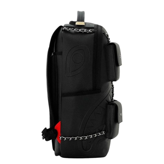 Sprayground Hanging Pockets Shark Backpack Μαύρο Sprayground Hanging Pockets Shark Backpack Μαύρο