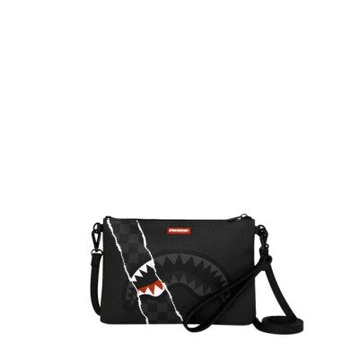 Pochette Center Rip Revealing Gray Check 