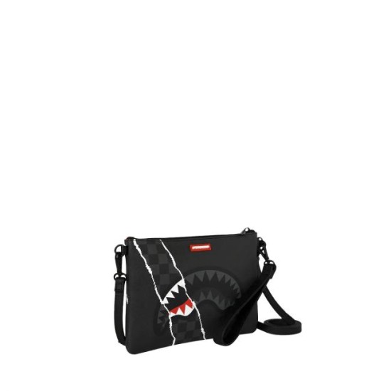 Pochette Center Rip Revealing Gray Check Pochette Center Rip Revealing Gray Check