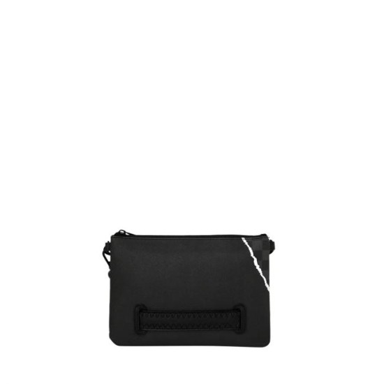 Pochette Center Rip Revealing Gray Check Pochette Center Rip Revealing Gray Check