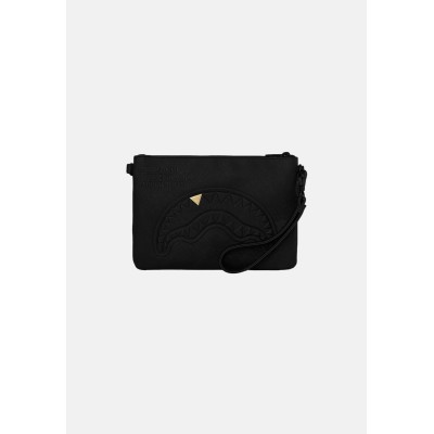 SPRAYGROUND SHARK MONOGRAM black pouch