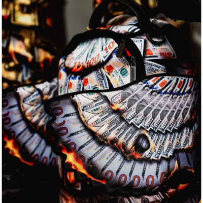SPRAYGROUND SCORCHING MONEY FEATHERS BACKPACK Πολύχρωμο