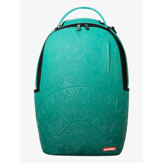Sprayground Turquoise Doodle Emboss Sprayground Turquoise Doodle Emboss