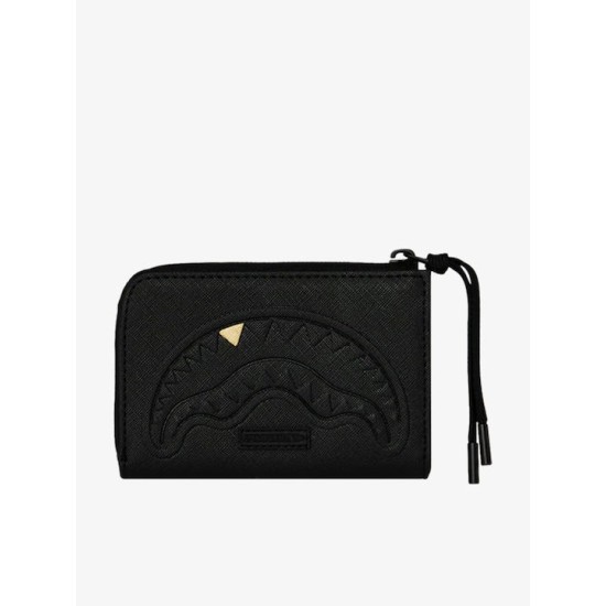 Sprayground Blacked Out Embossed Gold Tooth Wallet Sprayground Blacked Out Embossed Gold Tooth Wallet
