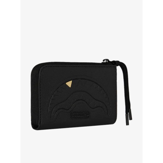 Sprayground Blacked Out Embossed Gold Tooth Wallet Sprayground Blacked Out Embossed Gold Tooth Wallet