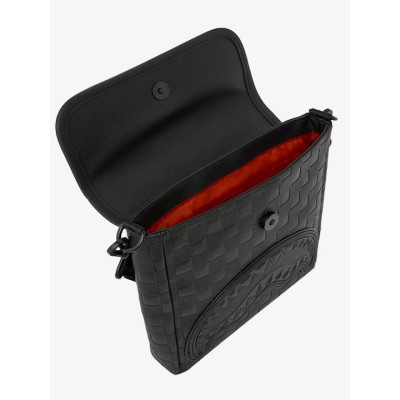 Sprayground Check Δερμάτινη Ανδρική Τσάντα