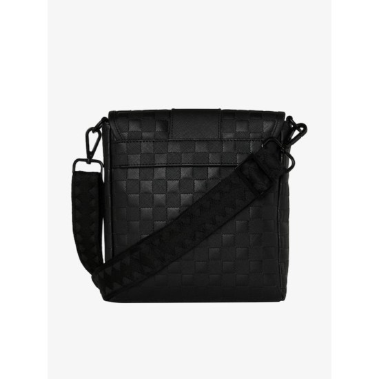 Sprayground Check Δερμάτινη Ανδρική Τσάντα