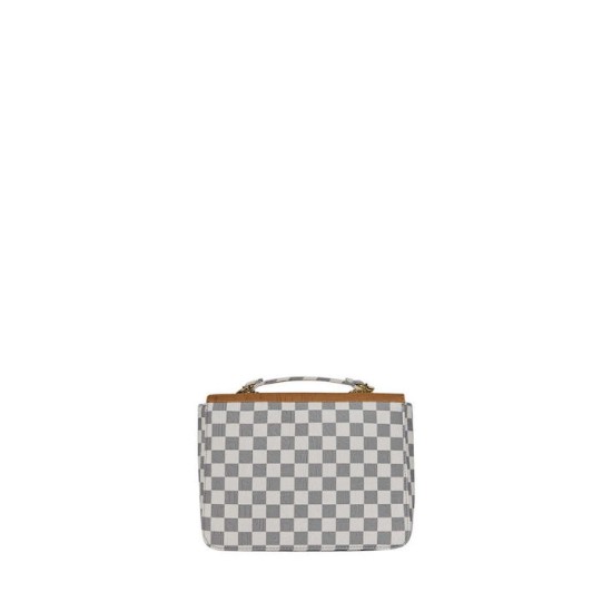Sprayground Γυναικεία Τσάντα Embossed Check Cream Turnlock Royal Handbag