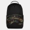 Sprayground Shark Central Black Nylon Camo Embosse