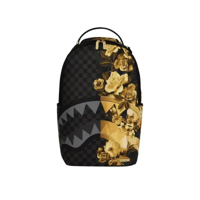 SPRAYGROUND GOLD FLORAL REMIX BACKPACK Μαύρο