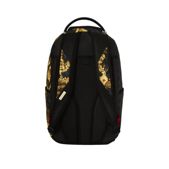 SPRAYGROUND GOLD FLORAL REMIX BACKPACK Μαύρο