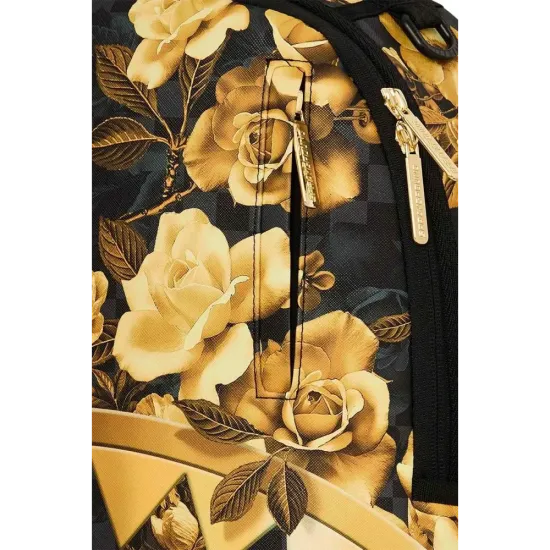 SPRAYGROUND GOLD FLORAL REMIX BACKPACK Μαύρο