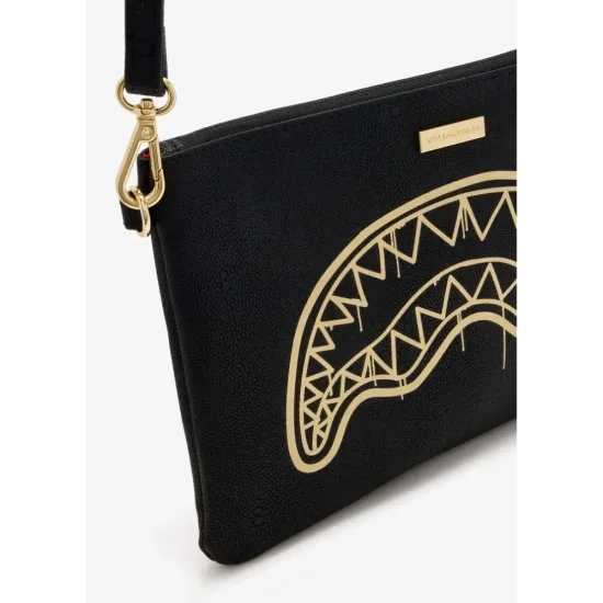 SPRAYGROUND clutch bag that gold drap crossbody Μαύρο