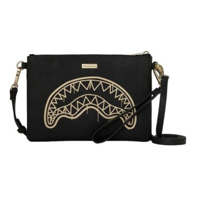 SPRAYGROUND clutch bag that gold drap crossbody Μαύρο