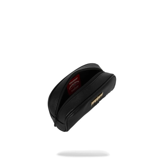 SPRAYGROUND Silver Side Drip Black Check Pencil Pouch Μαύρο