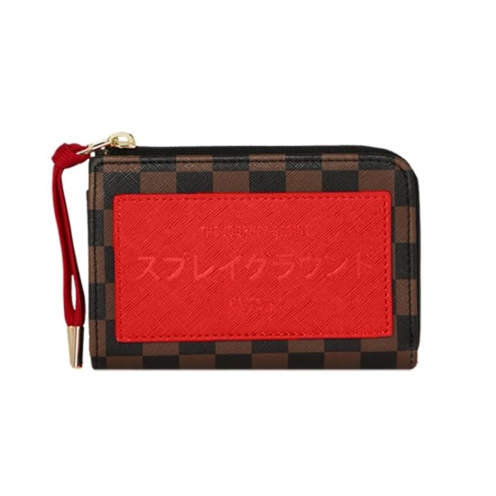 SPRAYGROUND RED REDEMPTION WALLET SPRAYGROUND RED REDEMPTION WALLET
