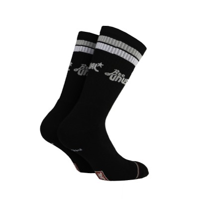 Bee Unusual ”Retro Logo” Combed Black Socks