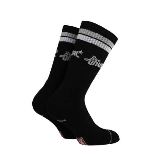 Bee Unusual ”Retro Logo” Combed Black Socks Bee Unusual ”Retro Logo” Combed Black Socks