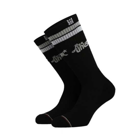 Bee Unusual ”Retro Logo” Combed Black Socks Bee Unusual ”Retro Logo” Combed Black Socks