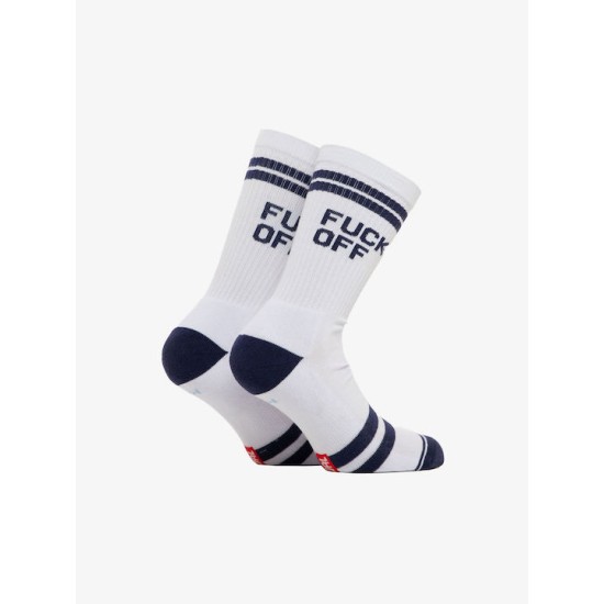 Bee. Unusual. Fck Off Ανδρικές Κάλτσες Λευκές Bee. Unusual. Fck Off Ανδρικές Κάλτσες Λευκές