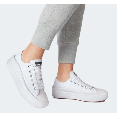 Converse Chuck Taylor All Star Ox Flatforms Sneakers Άσπρο Converse Chuck Taylor All Star Ox Flatforms Sneakers Άσπρο