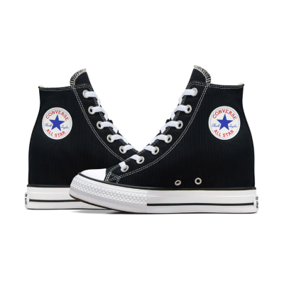 Γυναικεία Sneakers Μαύρα - Converse Chuck Taylor All Star Classic Wedge Platform   Γυναικεία Sneakers Μαύρα - Converse Chuck Taylor All Star Classic Wedge Platform