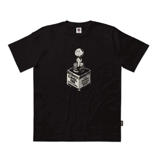 THE DUDES COOL INK SEASONAL T-SHIRT BLACK THE DUDES COOL INK SEASONAL T-SHIRT BLACK