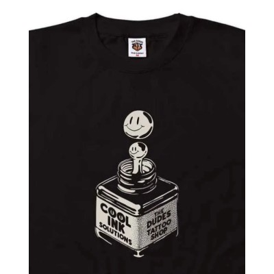 THE DUDES COOL INK SEASONAL T-SHIRT BLACK THE DUDES COOL INK SEASONAL T-SHIRT BLACK