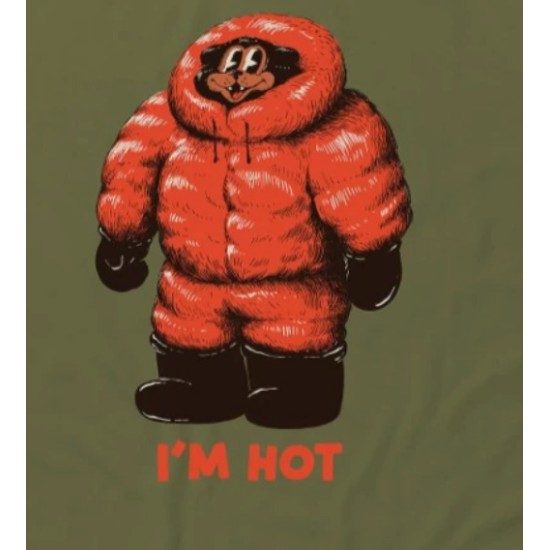 Dudes Organic Cotton T-shirt I'm Hot Mayfly Dudes Organic Cotton T-shirt I'm Hot Mayfly