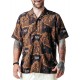 THE DUDES CITADELIC BROWN HAWAIIAN SHIRT MULTICOLOR Πολύχρωμο THE DUDES CITADELIC BROWN HAWAIIAN SHIRT MULTICOLOR Πολύχρωμο