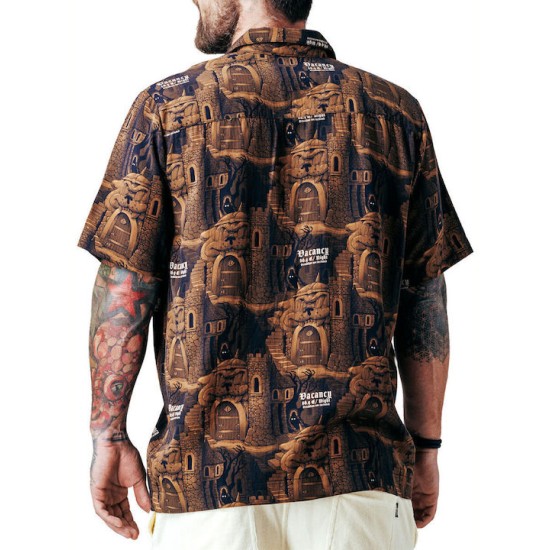 THE DUDES CITADELIC BROWN HAWAIIAN SHIRT MULTICOLOR Πολύχρωμο THE DUDES CITADELIC BROWN HAWAIIAN SHIRT MULTICOLOR Πολύχρωμο