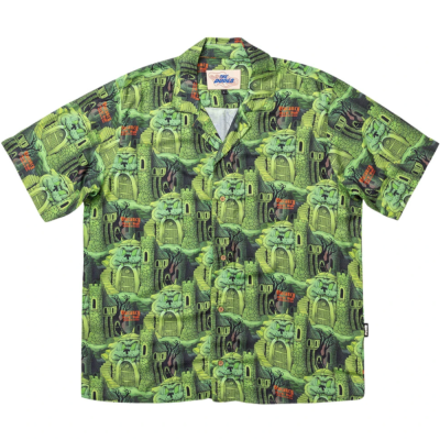 THE DUDES CITADELIC GREEN HAWAIIAN SHIRT MULTICOLOR Πράσινο