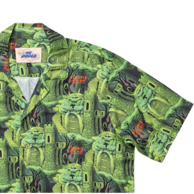 THE DUDES CITADELIC GREEN HAWAIIAN SHIRT MULTICOLOR Πράσινο