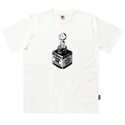 THE DUDES COOL INK SEASONAL T-SHIRT WHITE Άσπρο THE DUDES COOL INK SEASONAL T-SHIRT WHITE Άσπρο